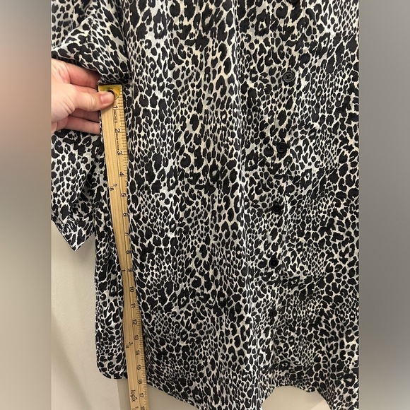 Catherine’s Button Down Top Women’s 3X Cheetah Print Black White 3/4 Sleeve - Picture 13 of 13